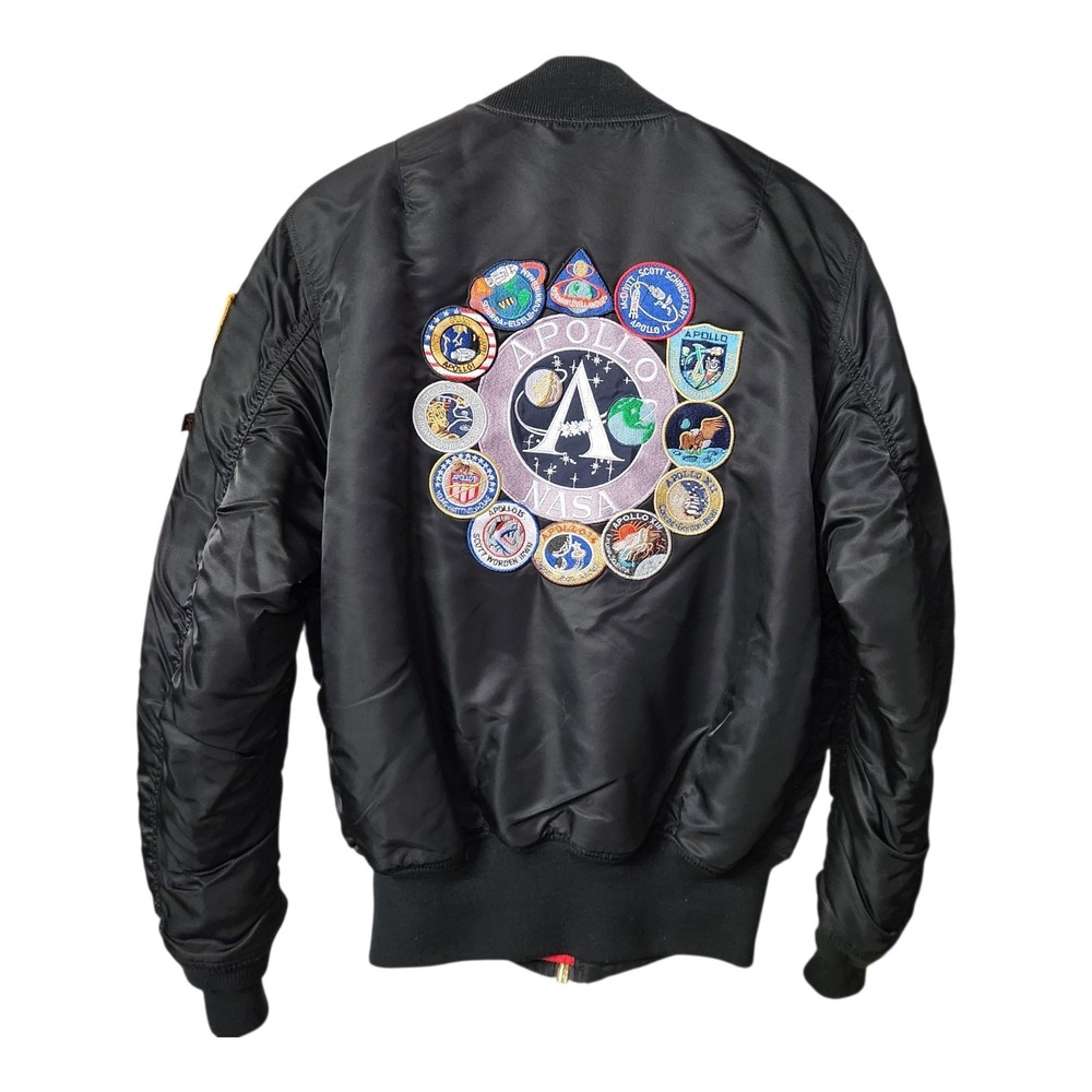 Alpha Industries NASA Apollo MA-1 Reversible Bomber Jacket S - Picture 2 of 12